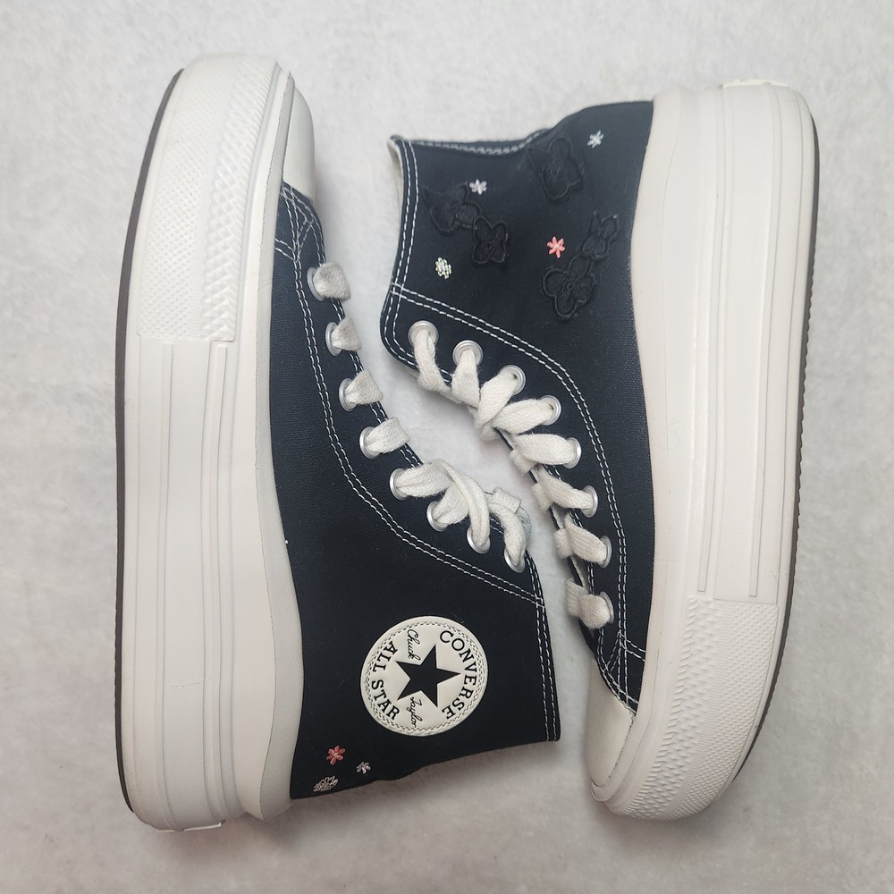 Converse Chuck Taylor All Star Move Platform High Top Butterfly 3D Flowers 8